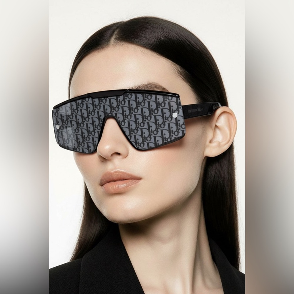 Authentic Dior Diorxtrem MU Sunglasses Interchangeable Lenses Oblique Blue/Gray
